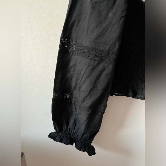 Aritzia Wilfred Soirée Blouse in BLACK - Medium - Organic Cotton - Picture 4 of 11